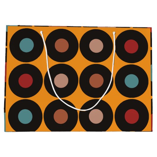 Retro  Vinyl Records Muziek Groot Cadeauzakje (Achterkant)