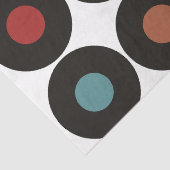 Retro Vinyl Records Sixties Musical Birthday Tissuepapier (Detail)