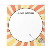 Retro Vinyl School Teacher Appreciation Gift Notitieblok (Voorkant)