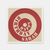  Retro Vinyl Sleeve Papieren servetten (Voorkant)