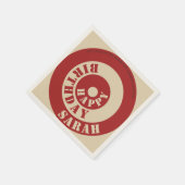  Retro Vinyl Sleeve Papieren servetten (Hoek)