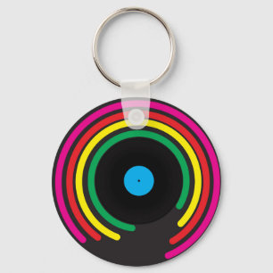 Retro Vinyl Sleutelhanger