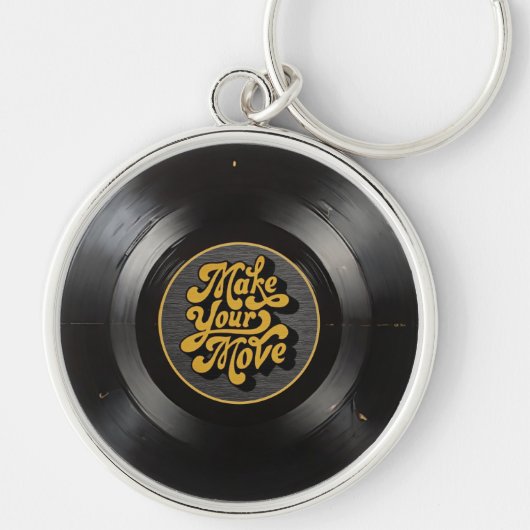 Retro Vinyl Sleutelhanger (Voorkant)