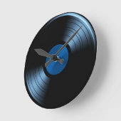 Retro VinylAlbum van het Verslag in Blauw Ronde Klok (Hoek)