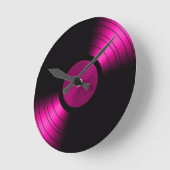 Retro VinylAlbum van het Verslag in Roze Ronde Klok (Hoek)