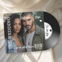 Retro Vinylenplaat Foto Hoes Bruiloft