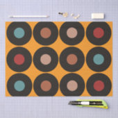 Retro  vinylmuziek tissuepapier (Craft)