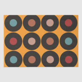 Retro  vinylmuziek tissuepapier