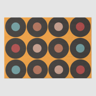 Retro vinylmuziek tissuepapier