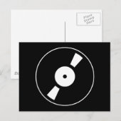 retro vinylplaat briefkaart (Voorkant / Achterkant)