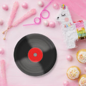 Retro vinylplaat feest 1950's muziek papieren bord (Feest)