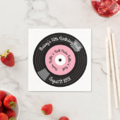 Retro Vinylplaat Feest Servet (Insitu)