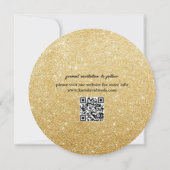 Retro Vinylplaat Foto Bewaar de Datum QR Code Save The Date (Achterkant)