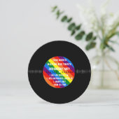 Retro vinylplaat Gay Pride aangepaste feestuitnodi Kaart (Staand voorkant)