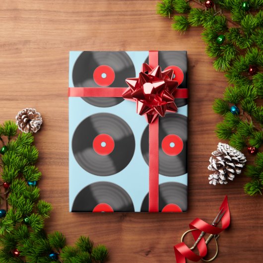 Retro-vinylplaat-inpakpapier Cadeaupapier (Feestdagen Geschenken)