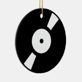 retro vinylplaat keramisch ornament (Rechts)