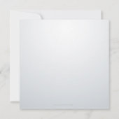 Retro vinylplaat l Moderne chic meisje baby shower Kaart (Achterkant)