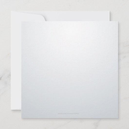 Retro vinylplaat l Moderne chic meisje baby shower Kaart (Achterkant)