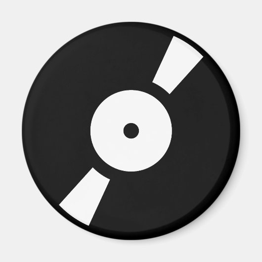 retro vinylplaat magneet (Voorkant)