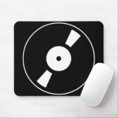 retro vinylplaat muismat (Met muis)