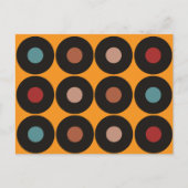 Retro Vinylplaat Muziek Briefkaart (Voorkant)