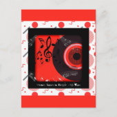 Retro Vinylplaat Muziek Klinkt Beter Met Jou Briefkaart (Voorkant)