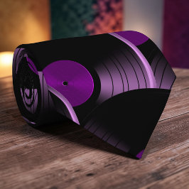 Retro vinylplaat Popcultuur stropdas stropdas das