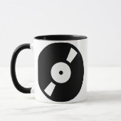 retro vinylplaat, retro vinylplaat mok (Links)