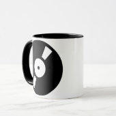 retro vinylplaat, retro vinylplaat mok (Voorkant links)