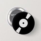 retro vinylplaat ronde button 5,7 cm (Voorkant /achterkant)