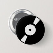 retro vinylplaat ronde button 5,7 cm (Voorkant /achterkant)