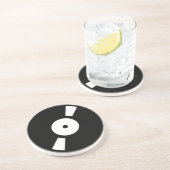 retro vinylplaat zandsteen onderzetter (Zijkant)