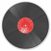 Retro vinylplaatsticker sticker (Voorkant)
