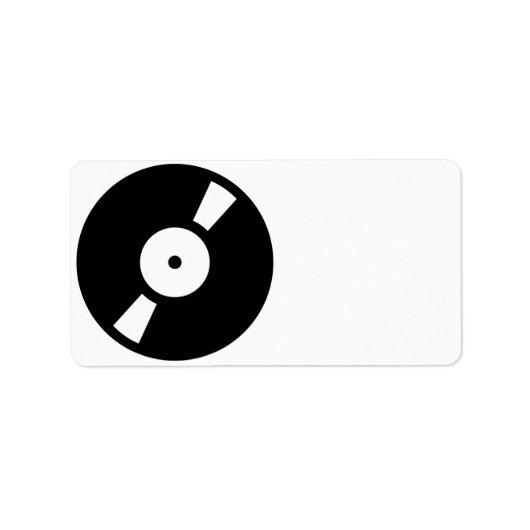 retro vinylrecord etiket (Voorkant)