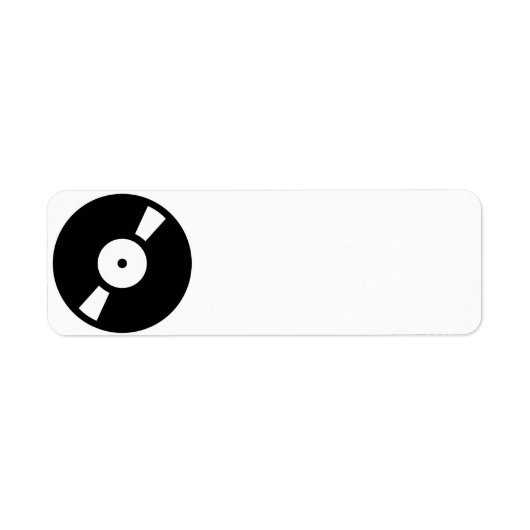 retro vinylrecord etiket (Voorkant)