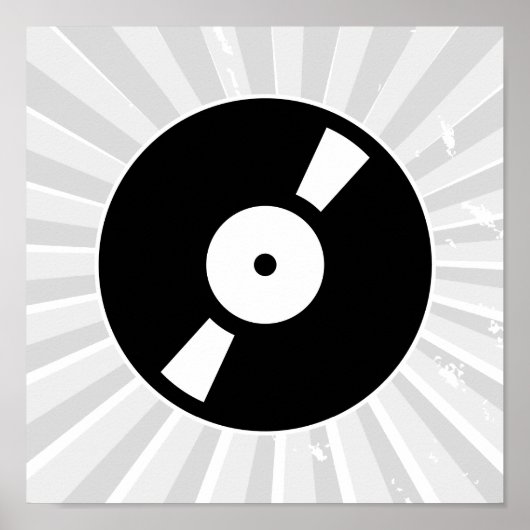 retro vinylrecord poster (Voorkant)