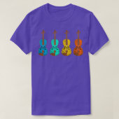  Retro Violin T-shirt (Design voorkant)