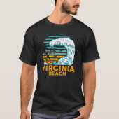 Retro Virginia Beach - SUMMER SOUVENIR T-shirt (Voorkant)