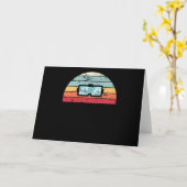 Retro Virtual Reality Sunset  vr Sunrise Kaart (Gele Bloem)