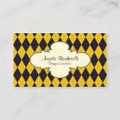 Retro Visitekaartje Decoratief Argyle Patroon (Voorkant)