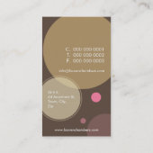 RETRO VISITEKAARTJE:: grote stippen 2P Visitekaartje (Achterkant)