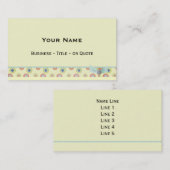 Retro-Visitekaartje of profielkaart Visitekaartje (Voorkant / Achterkant)