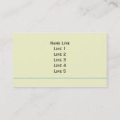 Retro-Visitekaartje of profielkaart Visitekaartje (Achterkant)