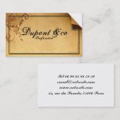 Retro-visitekaartje - Retro Business Card Visitekaartje (Voorkant / Achterkant)