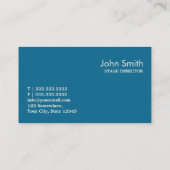 Retro Visitekaartje van de Regisseur van de Zigzag (Achterkant)