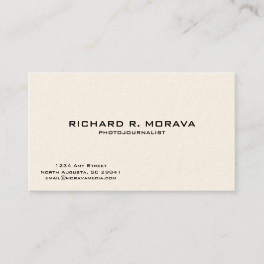 Retro-Visitekaartje Visitekaartje (Voorkant)