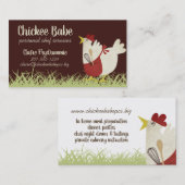 Retro visitekaartje voor persoonlijk chef-kok (Voorkant / Achterkant)