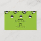 Retro Visitekaartjes. Visitekaartje (Achterkant)