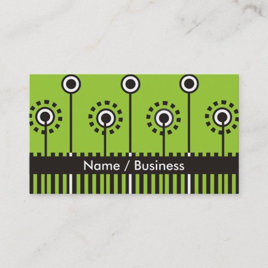 Retro Visitekaartjes. Visitekaartje (Voorkant)