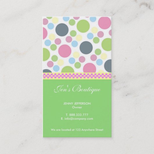 Retro-Visitekaartjes Visitekaartje (Voorkant)